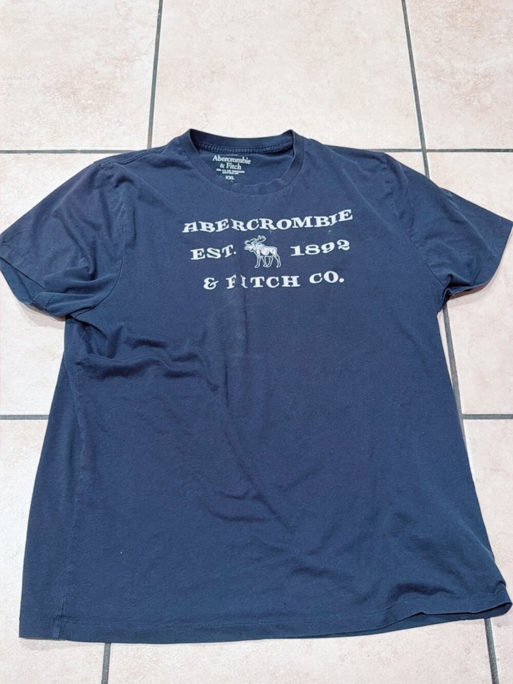 Abercrombie & Fitch  T-Shirt - Black - XXL